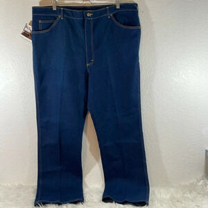LEE VINTAGE COMFORT STRETCH BLUE JEANS 46x32 MADE IN USA NEW